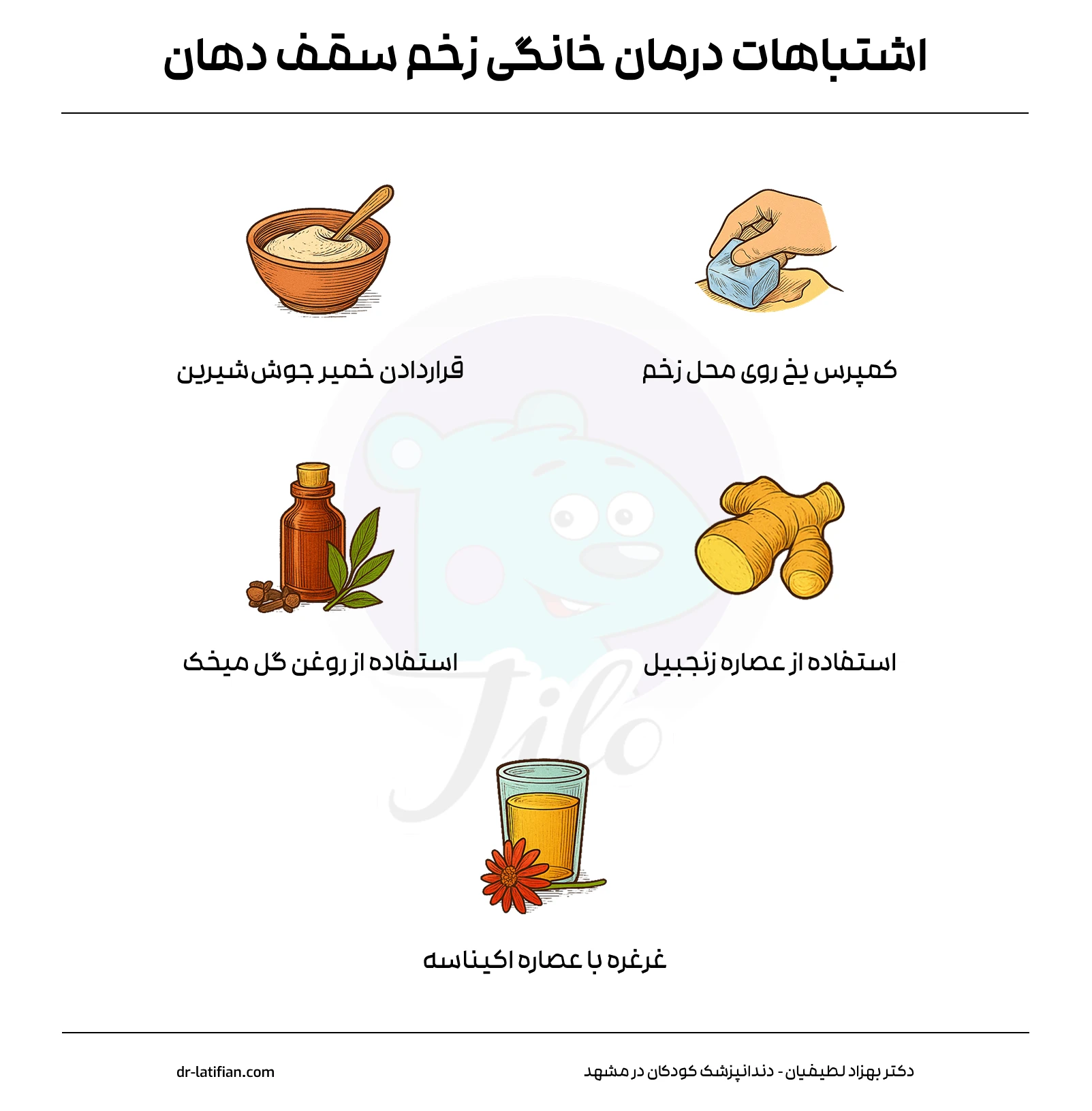 اشتباهات درمان خانگی زخم سقف دهان