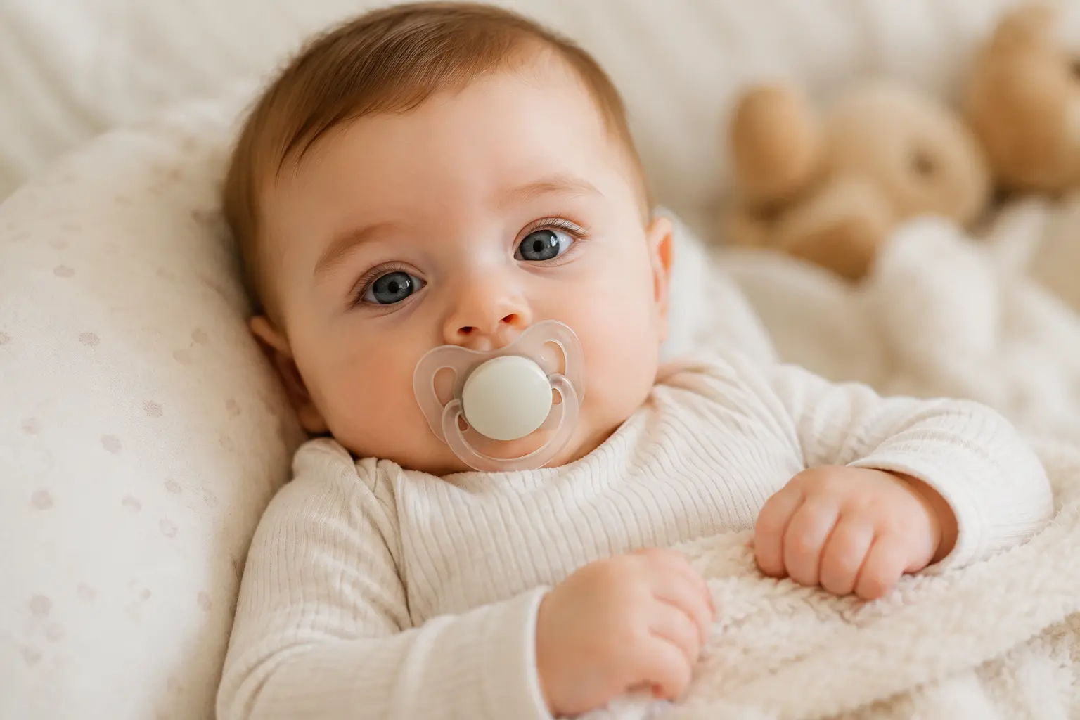 پستانک برای نوزاد و بررسی مزایا، عوارض و نکات مهم استفاده صحیح از آن